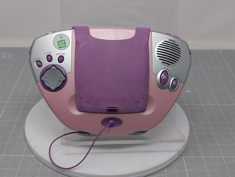 Pink/Purple LeapFrog Leapster Learning Game System Model 20209 Pink TESTED Works