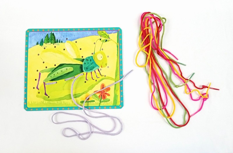 eBoo Friendly Bugs Sewing Cards, Excell. Cond., Ages 3+, Best Toy Award Winner gallery