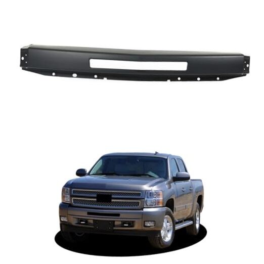 Black Front Bumper Face Bar Primed Replacement for Silverado 1500 2500 3500
