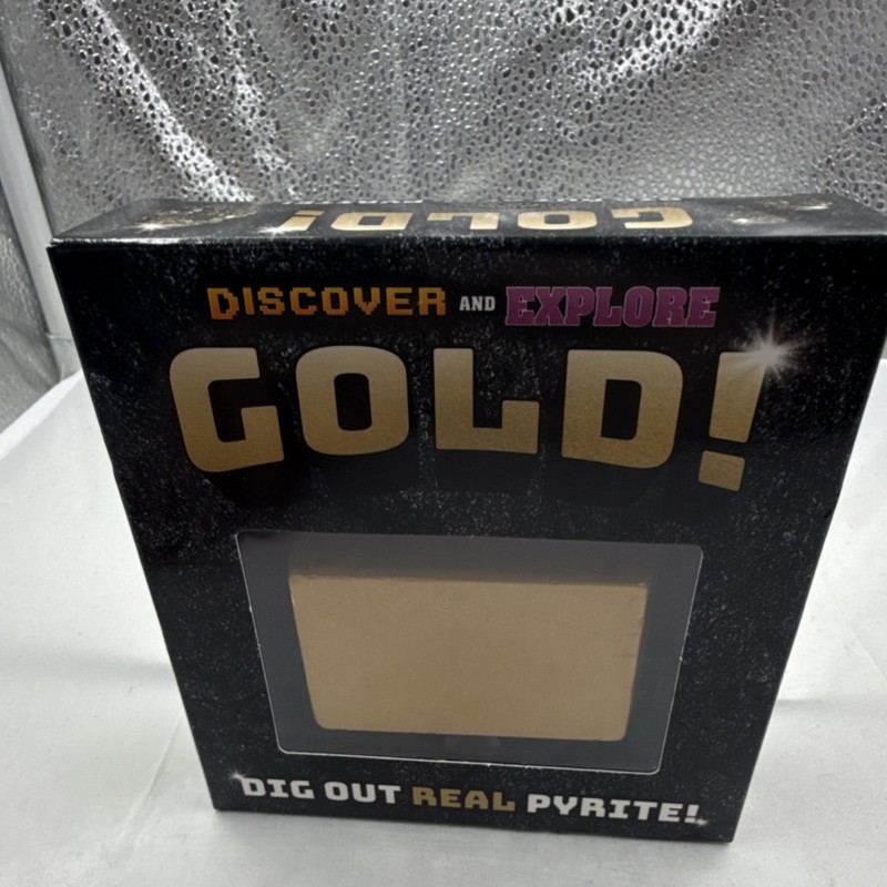 Scholastic Gold Dig Out Real Pyrite Kit with Dig-It Block, Chisel, 2024