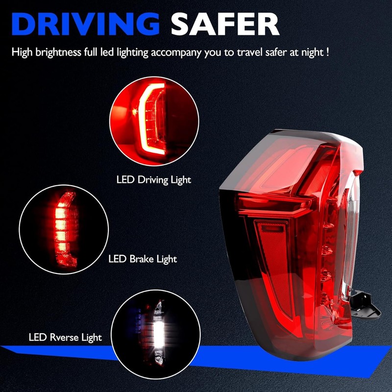 Misakomo LED Tail Light Left GMC Yukon Denali 2021 2024 Outer gallery