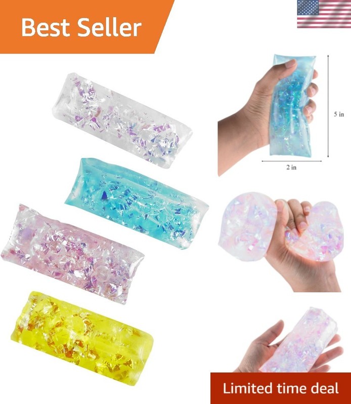 4 Pack Water Snake Jelly Wigglers Wiggle Sensory Toys Bright Colors Party Fav…