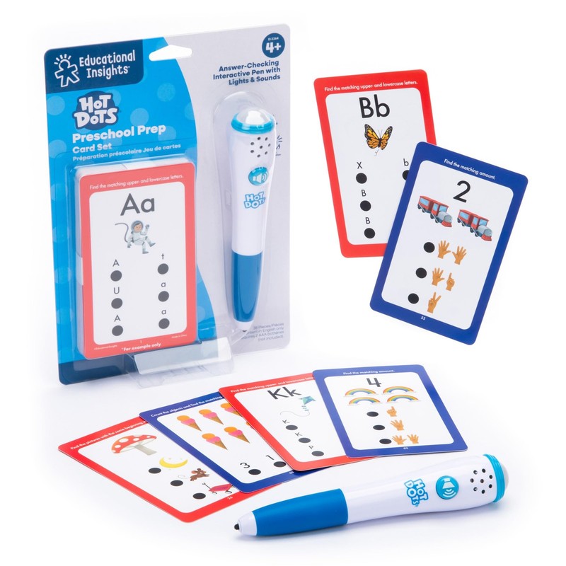 Educational Insights Hot Dots Preschool Prep Set – standard, White Or Gray
