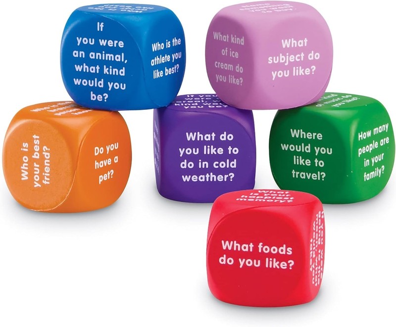 Versatile Conversation Cubes - Fun Foam Tools for Speech Therapy & Classrooms gallery