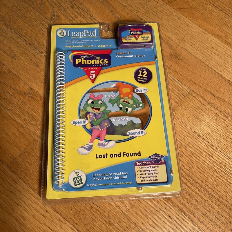 Leap Frog LeapPad Phonics Lesson 5 Lost and Found Ages 4-7 New Sealed