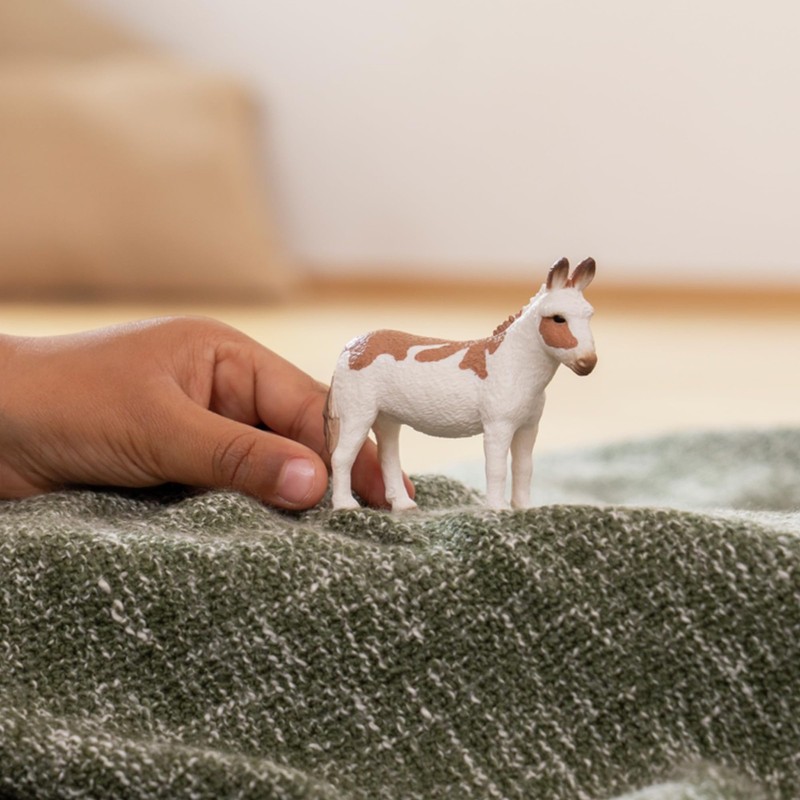 American Spotted Donkey Figurine - Durable Farm Animal Toy for Kids Ages 3+ gallery
