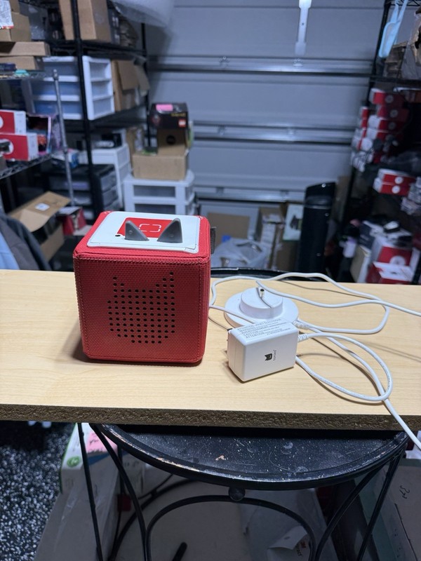 Tonies Toniebox Portable Audio Player Storytime Red W Adapter Read Notes