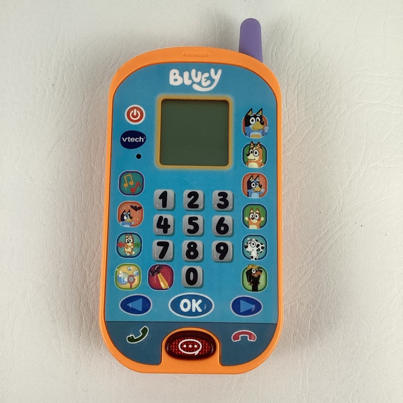 VTech Bluey Ring Ring Phone Preschool Toddler Learning Toy Character Activity