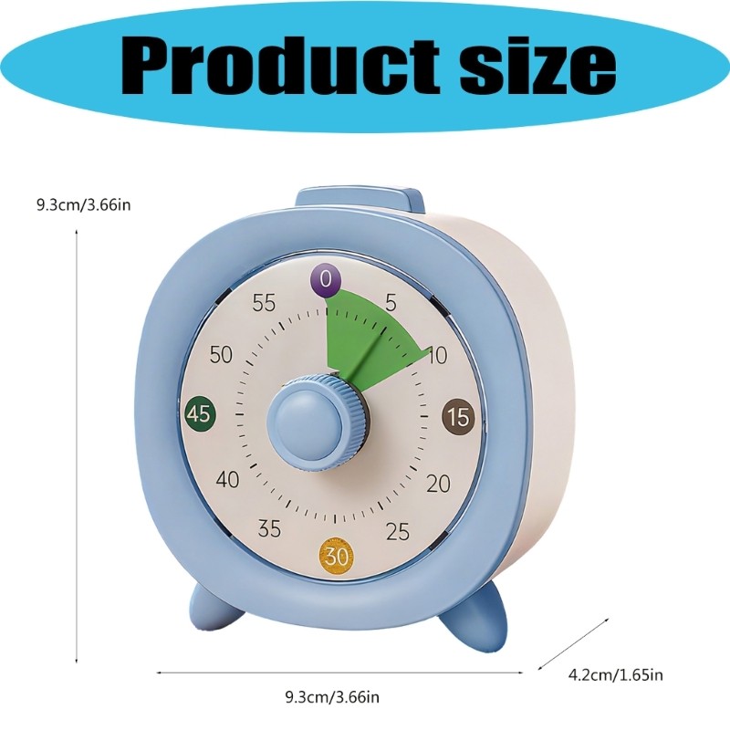 0-60min Visual Timer for Home, School Child Learning Time Management Clock Tool gallery