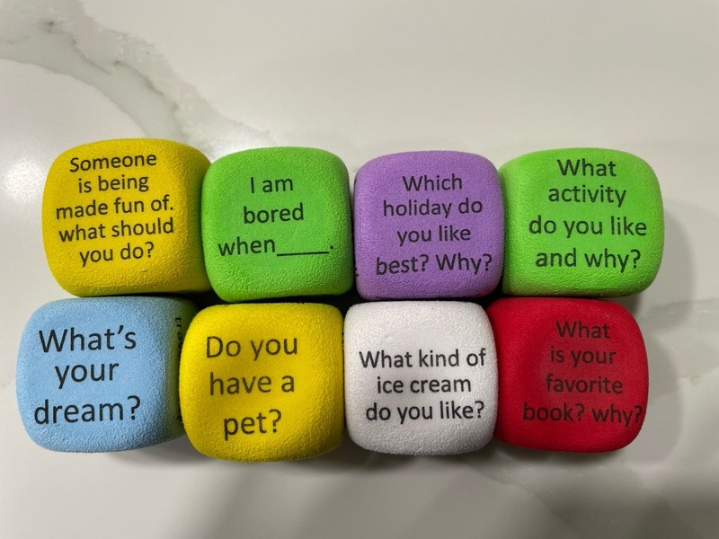 Conversation Cubes, Social Dice, Autism Therapy, Ice Breaker. Fun For All Ages! gallery