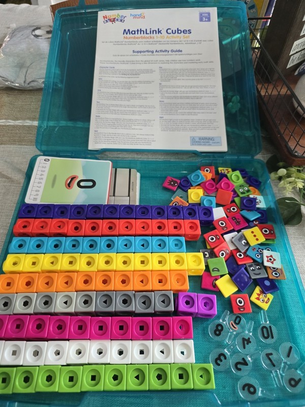 hand2mind MathLink Cubes Numberblocks 1-10 Activity Set (2024) L45S0204