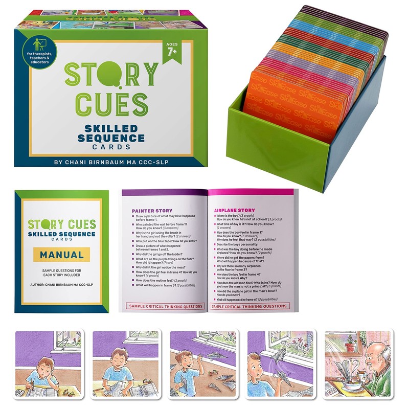 Story Cues Skilled Sequencing Cards, Speech Therapy Materials, Social Skills …