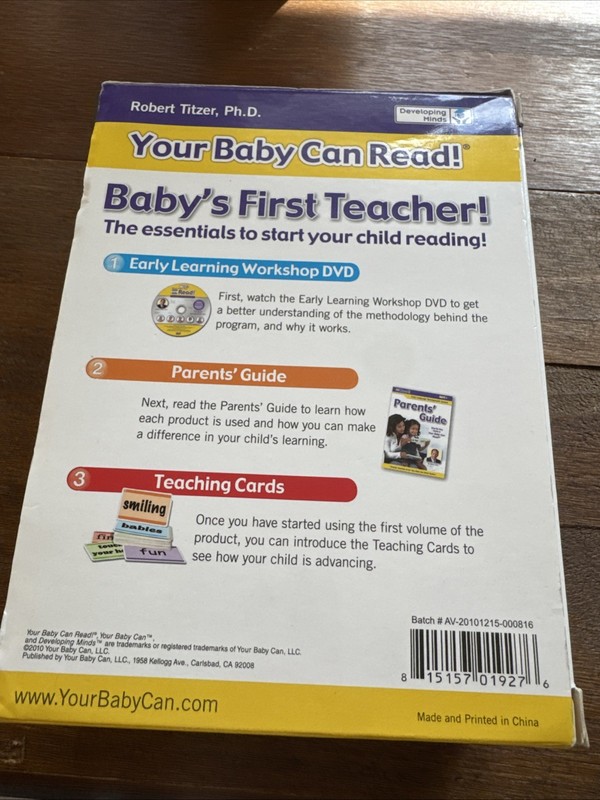 Baby's First Teacher Early Learning Development System 4 DVDs gallery