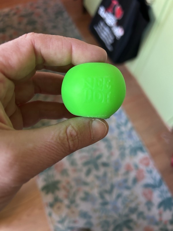 Nee Doh Green Squeeze Ball Tactile Toy for Ages 8-11, 12-16, 17 Years & Up