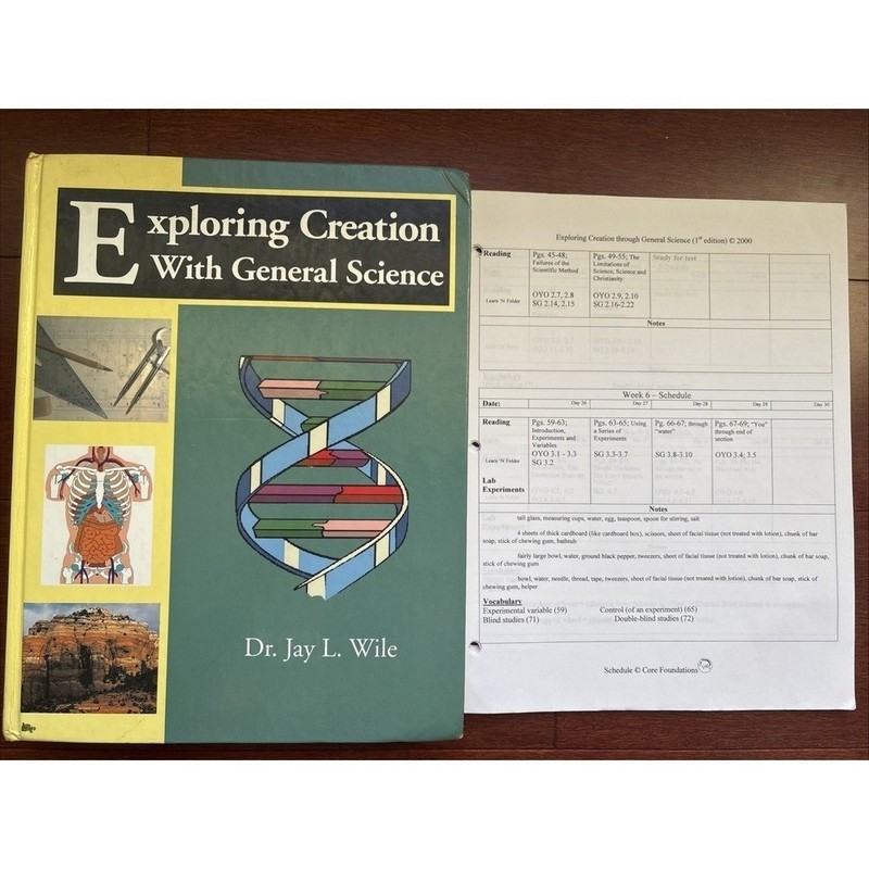Apologia Exploring Creation with General Science Book Lot Christian Homeschool