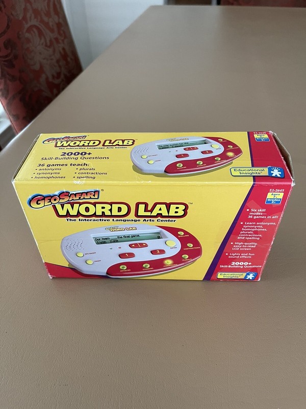 GeoSafari Educational Insights WORD LAB – W/Box RARE, Language Skills