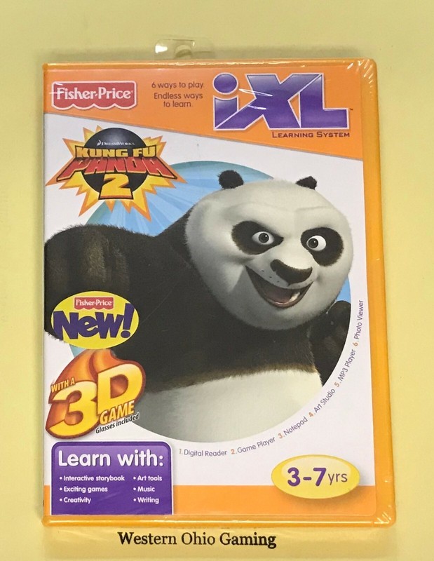 Fisher-Price iXL Kung Fu Panda 2 NEW Learning System 3D Game