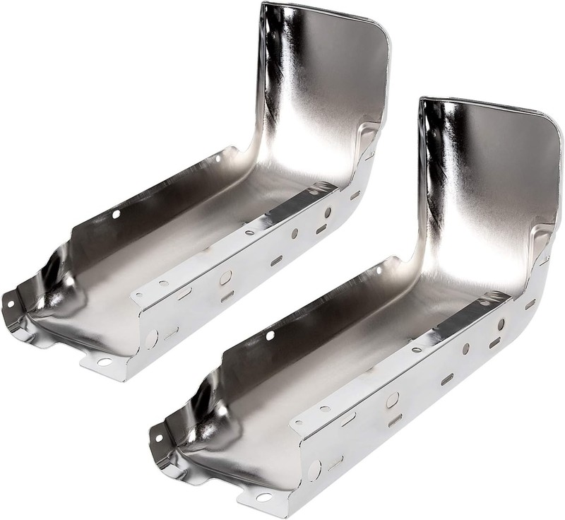 09-14 Ford F150 Lincoln Mark LT Chrome Rear Bumper End Caps Pair L&R Sensor Hole gallery