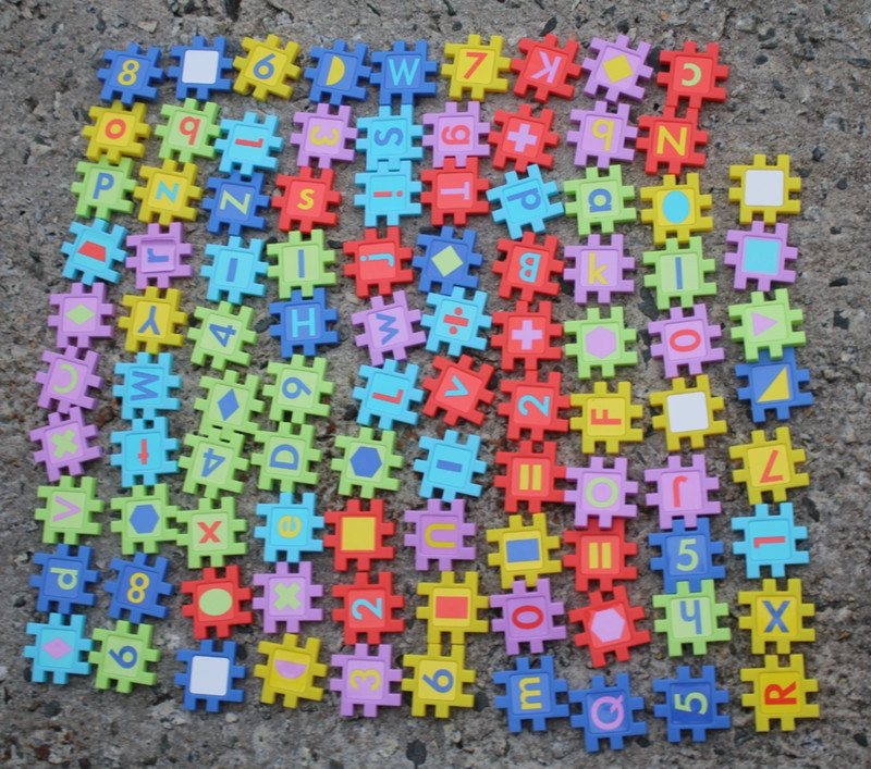 Puzzle Connectors Learning Toys Alphabet Numbers Ankyo 98pcs STEM Ages Preschool
