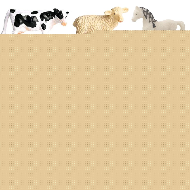 15 Pcs Mini Figures Toys Realistic Farm Animal Figurines, Plastic Learning Educa