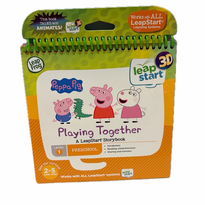 LeapFrog LeapStart Peppa Pig Storybook Vocabulary Reading Sharing 2-5 Years