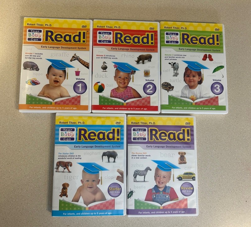 Your Baby Can Read Early Language Development System 5 DVD Set Interactive EUC