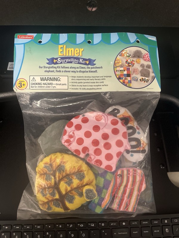 New Vtg Lakeshore Elmer Storytelling Kit Set Of 18 Teacher Supply Homeschool