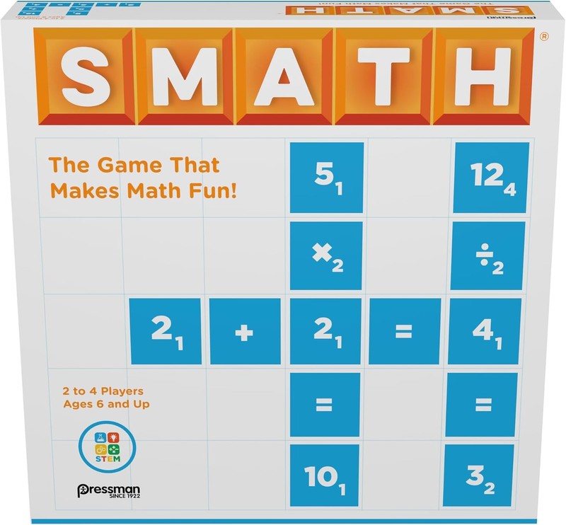 Pressman – SMATH -Fun Math Skill Building Educational Game For 2-4 Players BNIB