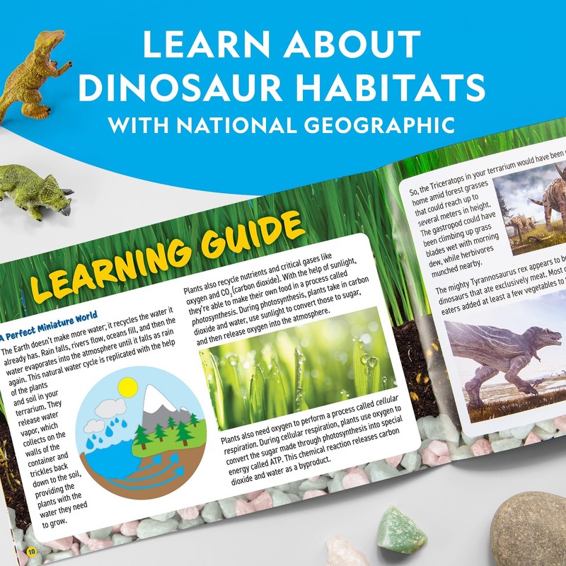 National Geographic Light Up Terrarium Kit for Kids - Build a Dinosaur Habita... gallery