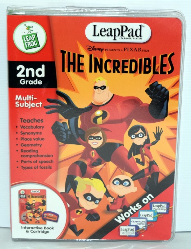 LeapFrog LeapPad Educational Disney “The Incredibles” New Sealed FREE SHIPPING !