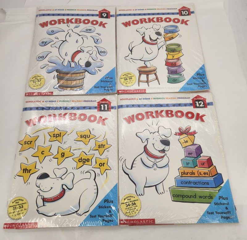 Scholastic At-Home Phonics Reading Program Workbooks 8-20 New Sealed + 4 Others gallery