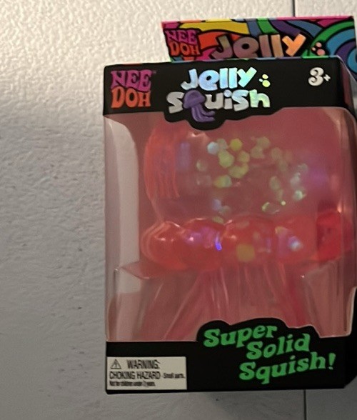 Genuine Schylling NeeDoh JellySquish Jellyfish (Pink), NIB
