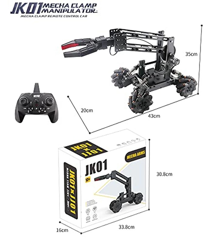 Smart Robot Arm Kit,2-in-1 Science Kits with 4-DOF Robotic Car,Elect... gallery