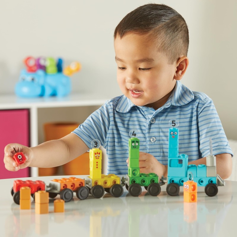 hand2mind Numberblocks Express Train MathLink Cubes Medium, Multicolor gallery
