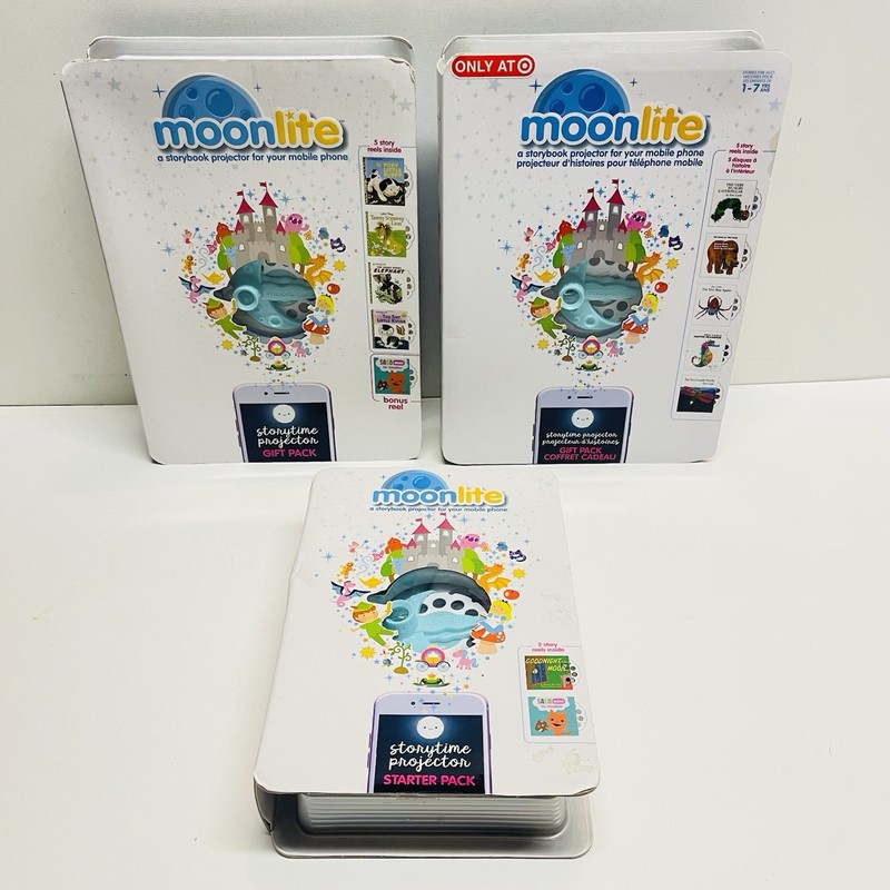 Moonlite Story Projector Gift Pack Lot Interactive Story Telling Toy 12 Stories