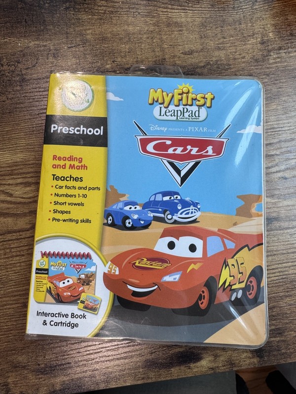 Disney Cars My First LEAP Pad Interactive book NEW Preschool FROG Factory Sealed