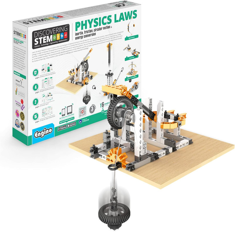 STEM Toys, Physics Laws: Inertia, Friction & Circular Motion, Engineering Kit fo