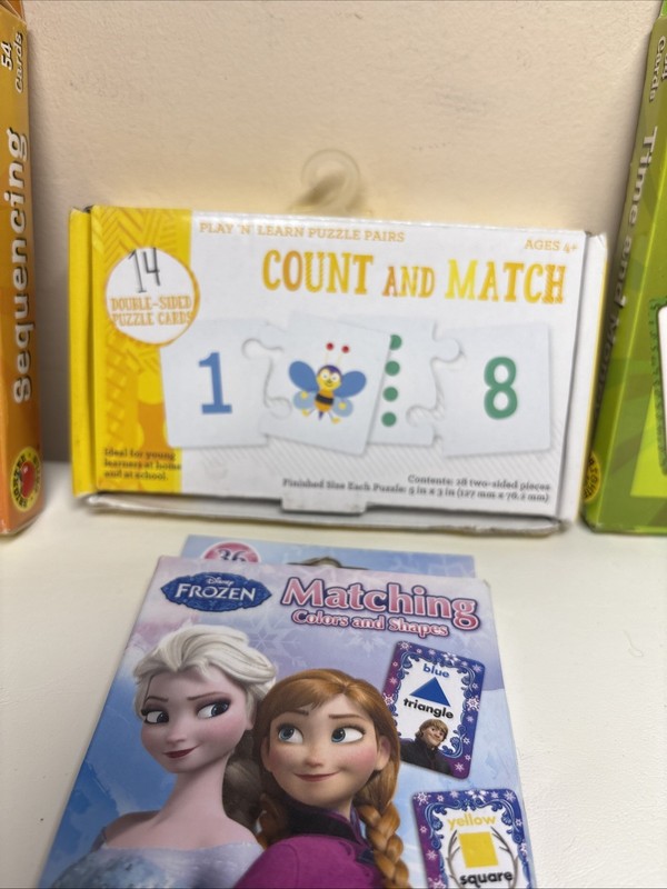 Flash Card Bundle - Time, Money, Sequencing Disney Frozen Colors & Shapes gallery