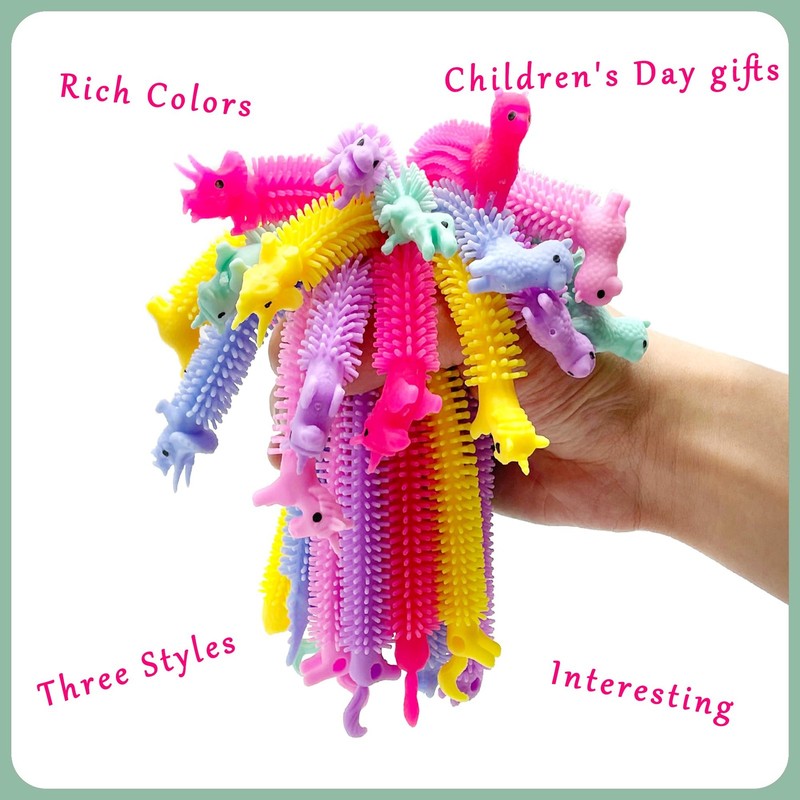 30PC Stretchy Strings Fidget Toys Animal Shaped Bulk Sensory Stress Relief Kids gallery
