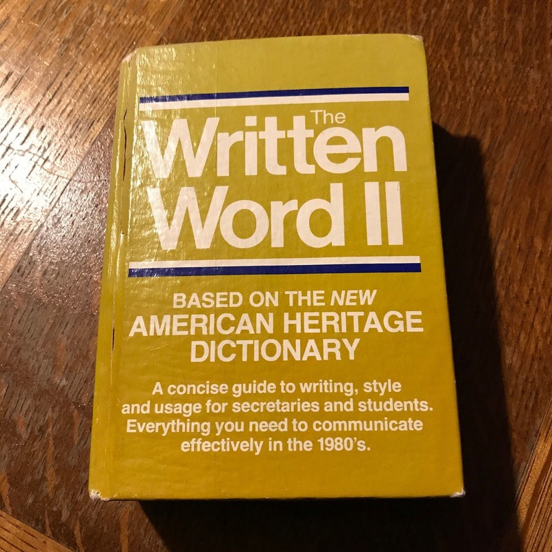 The Written Word ll, A Concise Guide to Writing,1980's, Gift for a Writer!
