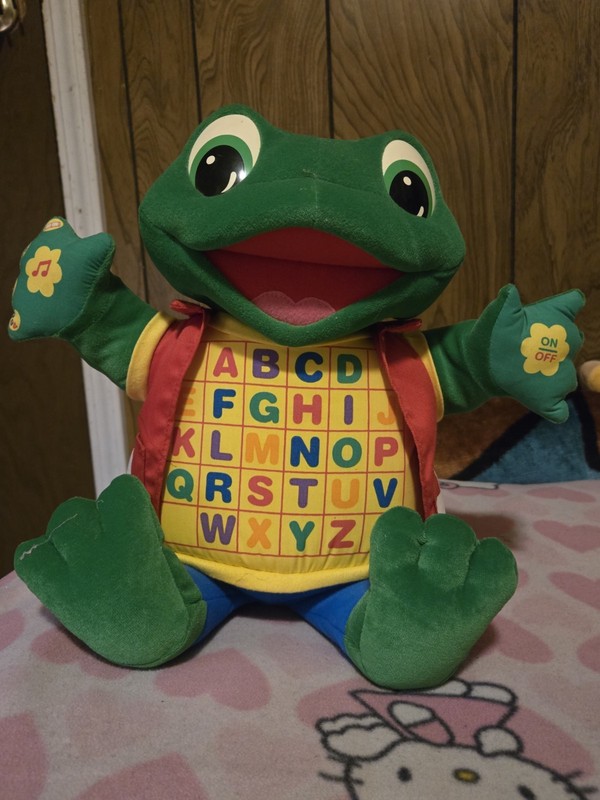 RARE 2001-03 READ & SING LITTLE LEAP INTERACTIVE PLUSH ABC LEARNING TOY 18″ TALL