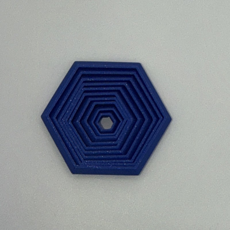 Blue Hexagonal Tactile Sensory Toy Fidget Object for Ages 8-11 12-16 17 & Up