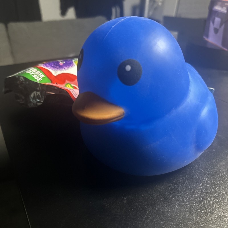 JUMBO Squeezy Tie Dye Duck Multi-Color VIRAL Squishy Toy & Frootsie gallery