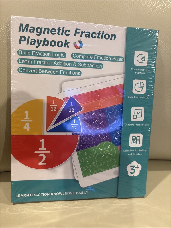 Magnetic Fraction Playbook – New Sealed – FREE SHIPPING