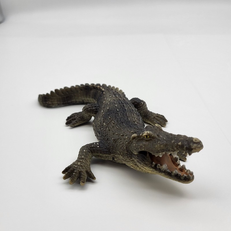 Schleich CROCODILE Alligator 7″ Figure Toy Animal Model 2007 Diorama