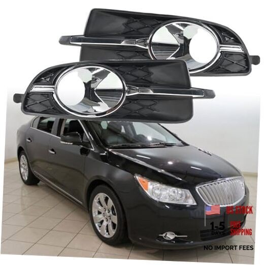 2 x Front Bumper Left + Right Bumper Fog Light Lamp Cover Trim Grille