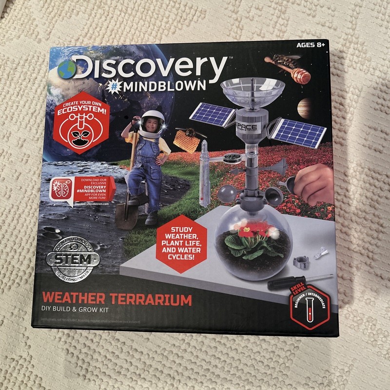 Discovery Mindblown Weather Terrarium Stem DIY Build & Grow Kit STEM Sealed New
