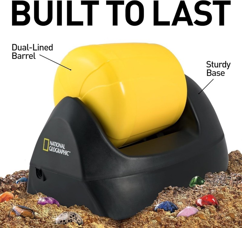Starter Rock Tumbler Kit Kids Durable Leak-Proof Rock Polisher Science Kit gallery