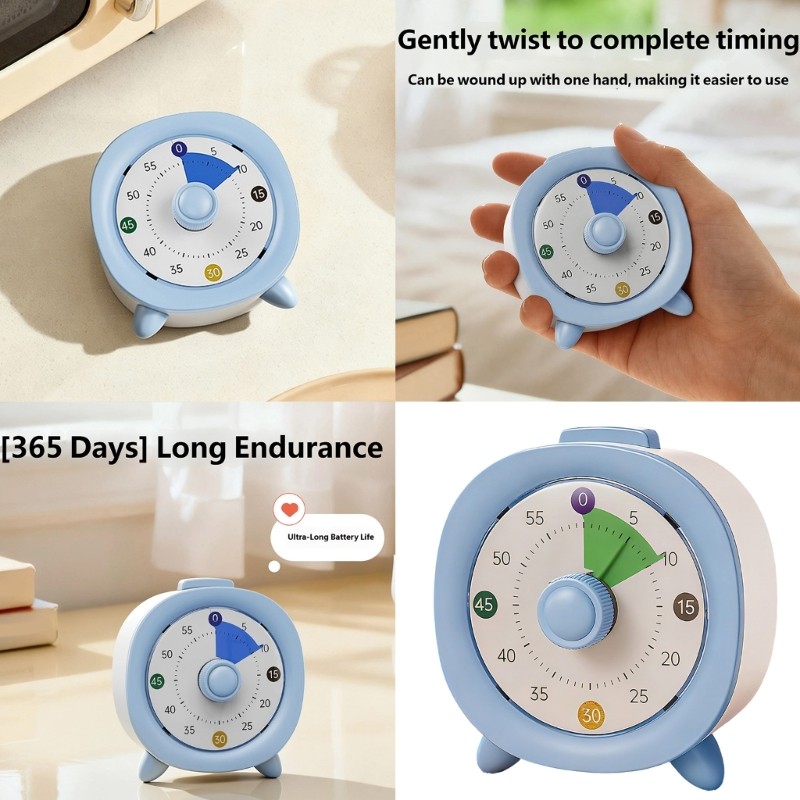 0-60min Visual Timer for Home, School Child Learning Time Management Clock Tool gallery