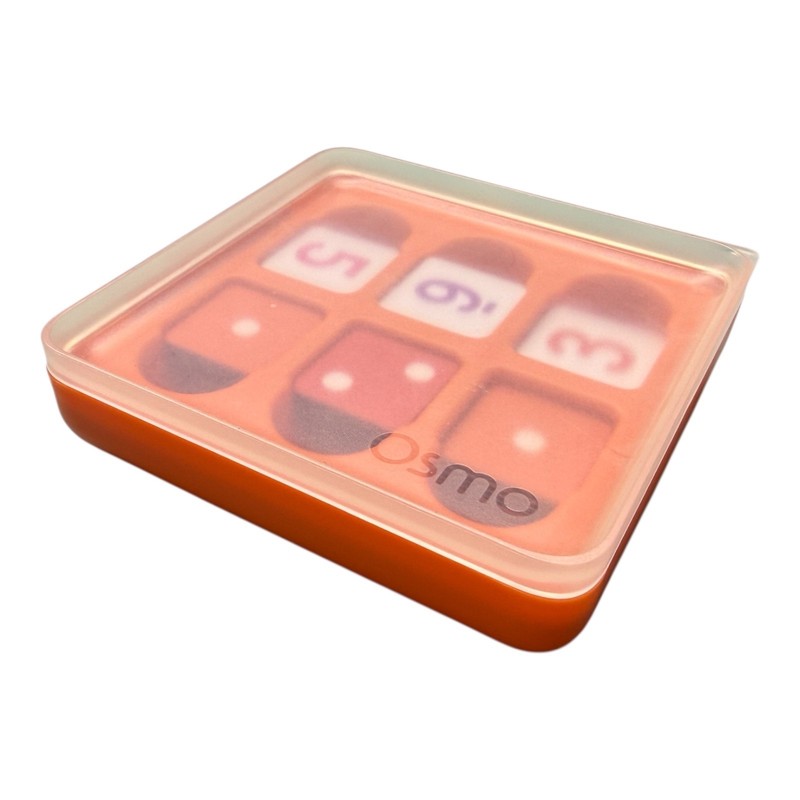 Osmo Numbers – Orange Box w Lid – Complete Set Numbers and Dice Tiles